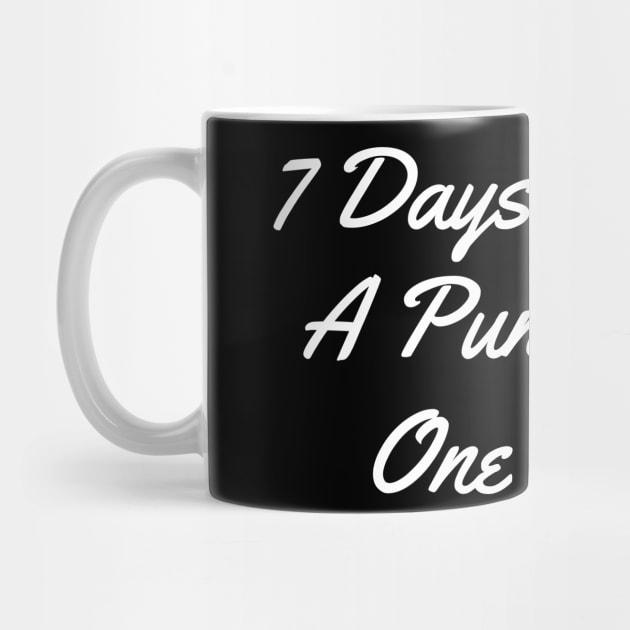 7 days without a pun makes one weak white by Typography Dose